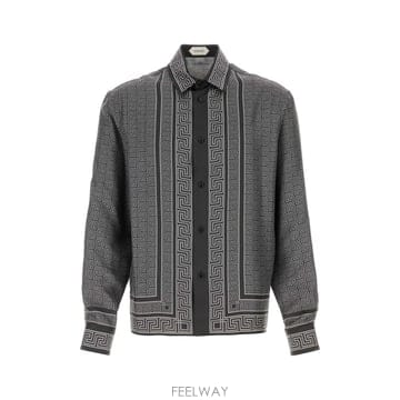 베르사체 INFORMALSHIRTSILKTWILLPRINTGRECA B0442511804