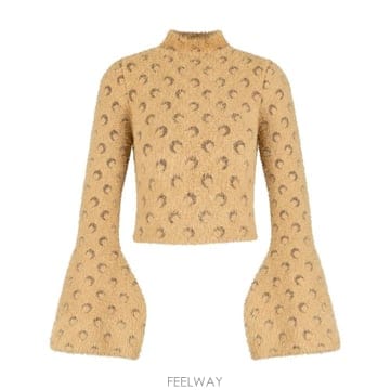 26 F/W 마린 세르 FLUFFY 문 하이 넥 후드 마린 SERRE B0732498371