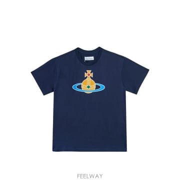 26SS 비비안웨스트우드 반팔 티셔츠 3G01004S J001M K410 BLU