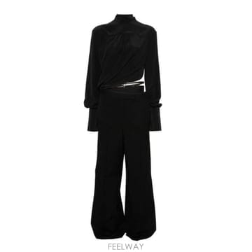 26 F/W 톰포드 워싱 실크 크레페 드 신 & 드레이프 그레인 턱시 B0742327300