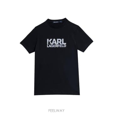 칼라거펠트 로고 티셔츠