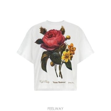 26SS 비비안웨스트우드 반팔 티셔츠 3G010055 J00B9 A401 BIANCO