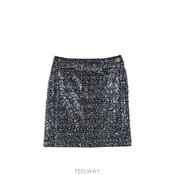 Karl Lagerfeld 25FW Į�����Ʈ �� ��ĿƮ A4W12016 8915 herringbone sequins NERO MULT25FW Į�����Ʈ �� ��ĿƮ A4W12016 8915 herringbone se