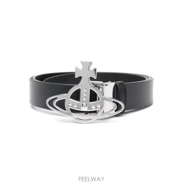26FW 비비안웨스트우드 가죽 벨트 82010071U L008N N401 black NERO