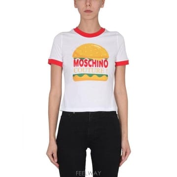 Moschino 25SS ��Ű�� ���� Ƽ���� 0703 0541 1001 BIANCO MULTI25SS ��Ű�� ���� Ƽ���� 0703 0541 1001 BIANCO MULTI