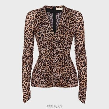 Blumarine 26FW ���縶�� ���� Ƽ���� RF6076J1619 L9655 TOFFEE BROWN BLACK26FW ���縶�� ���� Ƽ���� RF6076J1619 L9655 TOFFEE BRO