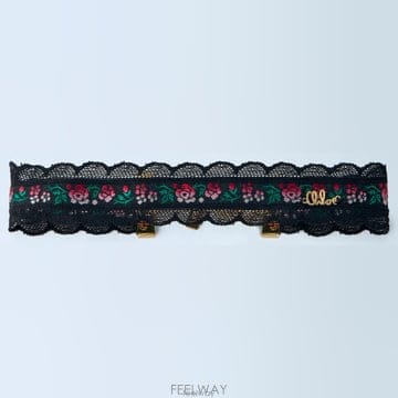 26 FW 끌로에 Folk 폴크 플로랄 모티프 쵸커 네크리스 CH26WJN43CPB940