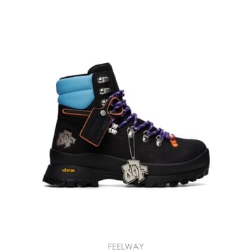 26 FW 오프화이트 블랙 하이킹 부츠 262607M255001