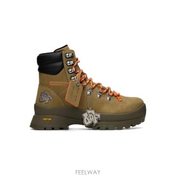 26 FW 오프화이트 카키 하이킹 부츠 262607M255000