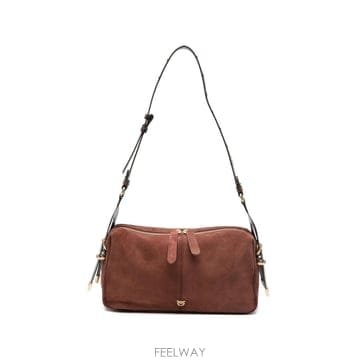 26 FW PINKO 스네이크 이펙트 스웨이드 숄더 백 106676A3DB TP460266862