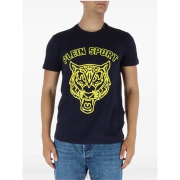 | Other Brand | 26 FW Plein Sport tiger head graphic print T shirt 113BIS TP26 FW Plein Sport tiger head graphic print T shirt 113
