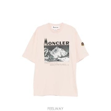 26 FW 몽클레어 마운틴 프린트 저지 티셔츠 L20918C00074899YC TP460240005