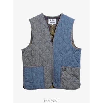 26 FW 바버  X A P C 퀼팅 패널 베스트 MLI0069BL25 TP460254912