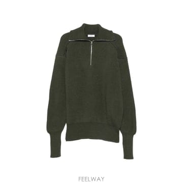 26 FW Rier 하프 지퍼 골지 니트 스웨터 KNW82FSH TP457229873