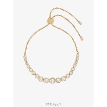 26 FW 스와로브스키 임버 라운드 컷 브레이슬릿 5705450 TP460235150