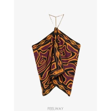 26 FW PUCCI 체인 링크 홀터넥 탑 6URM306U790 TP459342991