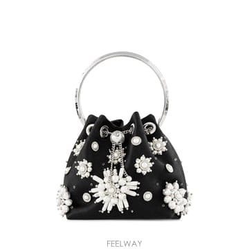 Jimmy Choo [W63]������ BONBONGXM BLACK SILVER ���� ��Ʈ�� ž�ڵ�� ���۹� BORSE A MANO[W63]������ BONBONGXM BLACK SILVER ���� ��Ʈ�� ž�ڵ�