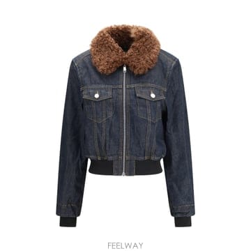 GANNI [K68]���� A1130014 077 ���� ���� ����Ʈ ���� ��ī ����Ʈ �������� Denim Bomber J[K68]���� A1130014 077 ���� ���� ����Ʈ ���� ��ī ����