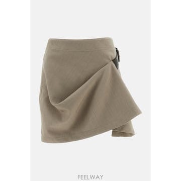 Bottega Veneta [G95]���װ� ����Ÿ A009YVV3F702611 ���� ��ĿƮ ġ�� SOFT WOOL TWILL SKIRT[G95]���װ� ����Ÿ A009YVV3F702611 ���� ��ĿƮ ġ�� SO
