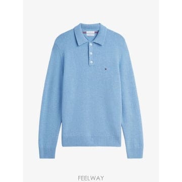 26 FW 타미힐피거 로고 자수 폴로 스웨터 MW0MW44785 TP460260598