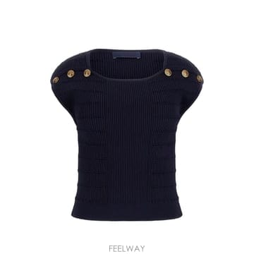 | Other Brand | 26 FW GUESS USA button embellished ribbed sweater top W5YR1226 FW GUESS USA button embellished ribbed sweater top 