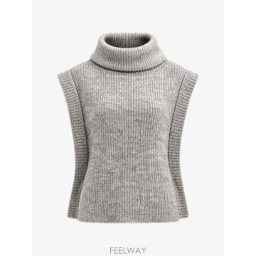 | Other Brand | 26 FW Patrizia Pepe ribbed knit hooded vest 2F0120K293 TP46026 FW Patrizia Pepe ribbed knit hooded vest 2F0120K293