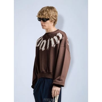 26 F/W 팜 엔젤스 빅 넥 로고 루즈 맨투맨 PAMBA04F26F B0112514329