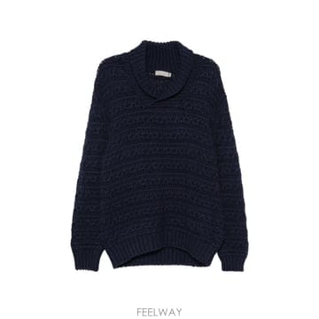 26 FW Canali 숄 칼라 오픈 니트 스웨터 C1224MK02554 TP460240762