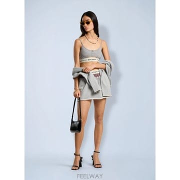 26 F/W 팜 엔젤스 클래식 로고 더블 레이어드 스커트 PAWCZ0 B0112514350