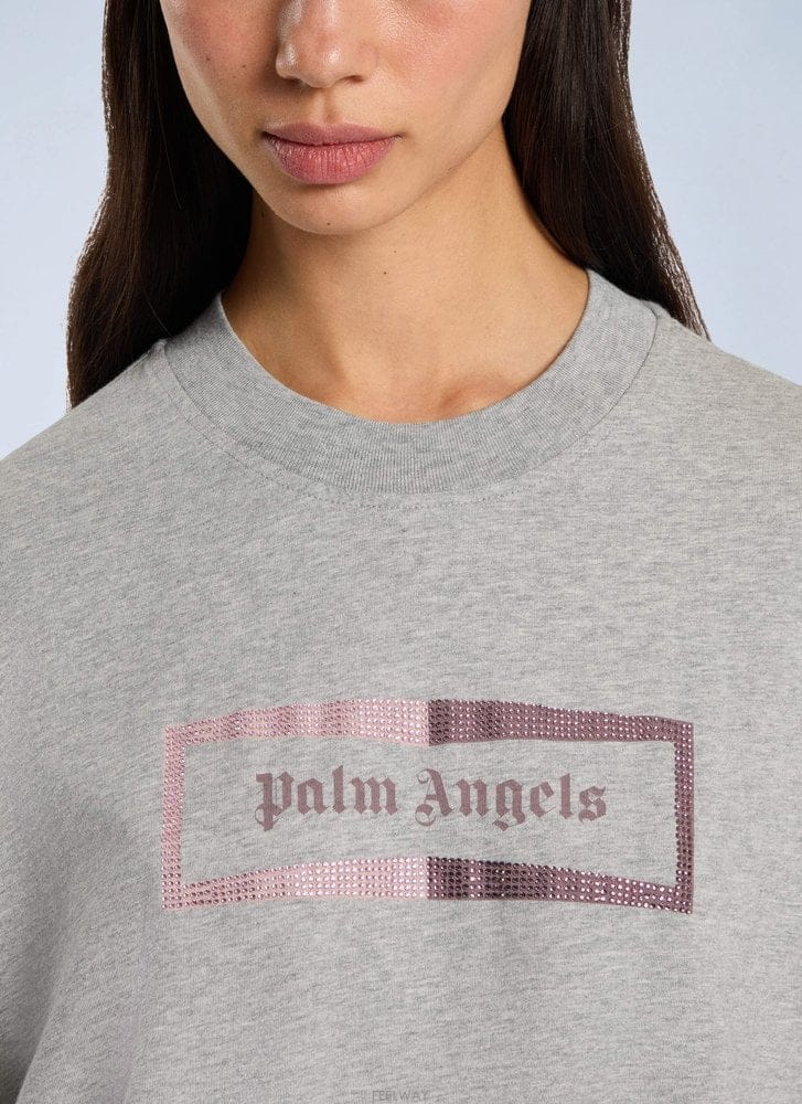 Palm Angels 26 F/W �� ������ ���͵� �ڽ� �ΰ� ���� Ƽ���� PAWAA05F B011251436626 F/W �� ������ ���͵� �ڽ� �ΰ� ���� Ƽ���� PAWAA05F
