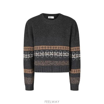 Roberto Collina 26 FW Roberto Collina Fair Isle knit sweater 263FXB18001 TP426 FW Roberto Collina Fair Isle knit sweater 263FXB180