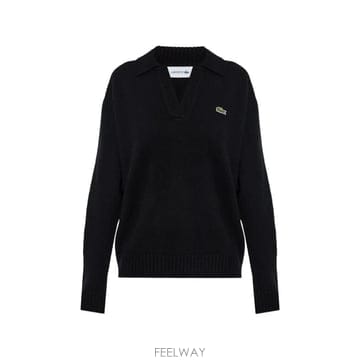 LACOSTE 26 FW ���ڽ��� 3D cashmere knit polo collar sweater AF2610 TP46026 FW ���ڽ��� 3D cashmere knit polo collar sweater AF
