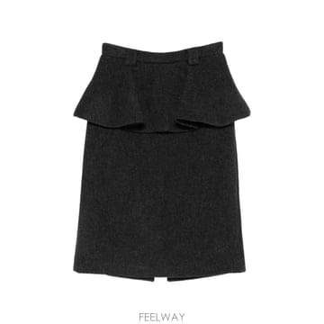 N21 26 FW N21 peplum waist wool blend midi skirt 26IN2S0C031316426 FW N21 peplum waist wool blend midi skirt 26IN2S0C0