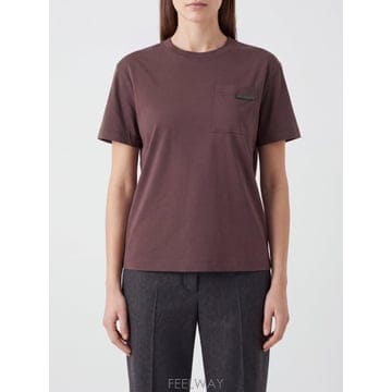 Brunello Cucinelli ���ڷ� ��ġ�ڸ� ���� Ƽ���� MPT81EC710 TP647585098���ڷ� ��ġ�ڸ� ���� Ƽ���� MPT81EC710 TP647585098
