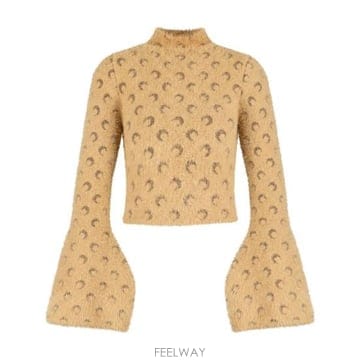 Marine Serre 26FW �������� �ĵ� Ƽ���� WTK093ACKNI0549 BG20 BEIGE26FW �������� �ĵ� Ƽ���� WTK093ACKNI0549 BG20 BEIGE
