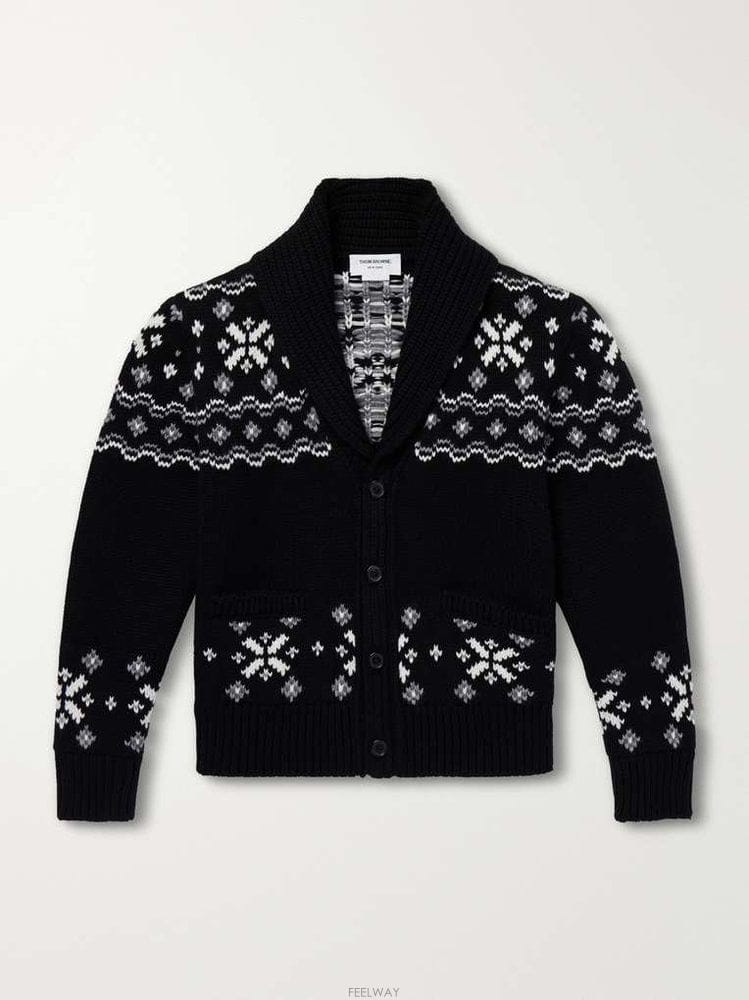 Thom Browne �� ���� ��Į�� JACQUARDKNITTED ĳ�ù̾� ����� MK B0082279895�� ���� ��Į�� JACQUARDKNITTED ĳ�ù̾� ����� MK B0