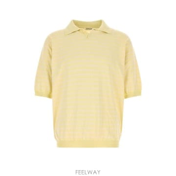 AURALEE 26SS ���� ���� Ƽ���� A26SP01SB YELLOWPINKSTRIPE Stripped26SS ���� ���� Ƽ���� A26SP01SB YELLOWPINKSTRIPE Str