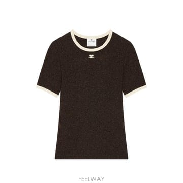 COURREGES 26FW ������ ���� Ƽ���� 426JTS017JS0262 B384 CHOCOLAT BUTTER26FW ������ ���� Ƽ���� 426JTS017JS0262 B384 CHOCOLAT 