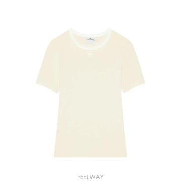 COURREGES 26FW ������ ���� Ƽ���� 326JTS017JS0300 B385 BUTTER HERITAGE WHITE26FW ������ ���� Ƽ���� 326JTS017JS0300 B385 BUTTER HE
