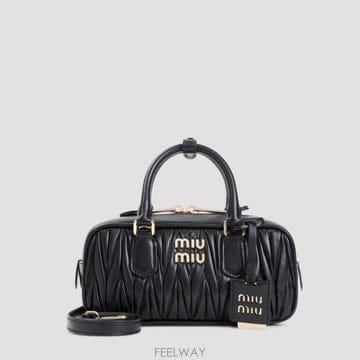 Miu Miu 26FW �̿�̿� �Ƹ�ī�� �ΰ� ��Ʈ�� 5BB142VOON AN88 F0002 NERO26FW �̿�̿� �Ƹ�ī�� �ΰ� ��Ʈ�� 5BB142VOON AN88 F00
