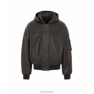 26 F/W 발렌시아가 남성 후드 자켓 WITH APP 인 블랙 A0 B0012513818
