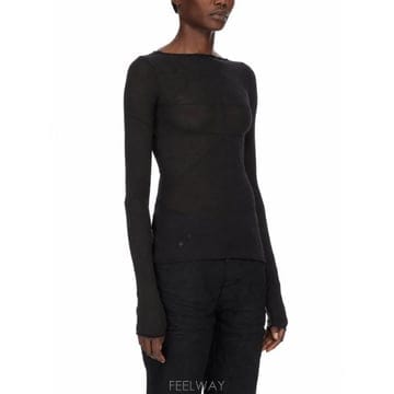 Rick Owens 26FW �� ������ ���� Ƽ���� RO02F5270JSW 09 BLACK26FW �� ������ ���� Ƽ���� RO02F5270JSW 09 BLACK