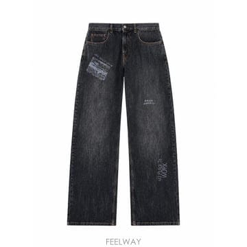 Palm Angels 26FW �ʾ����� ��Ʈ����Ʈ ���� PAMYA001DN002 1303 VINTAGE BLACK OFF WHIT26FW �ʾ����� ��Ʈ����Ʈ ���� PAMYA001DN002 1303 VINTA