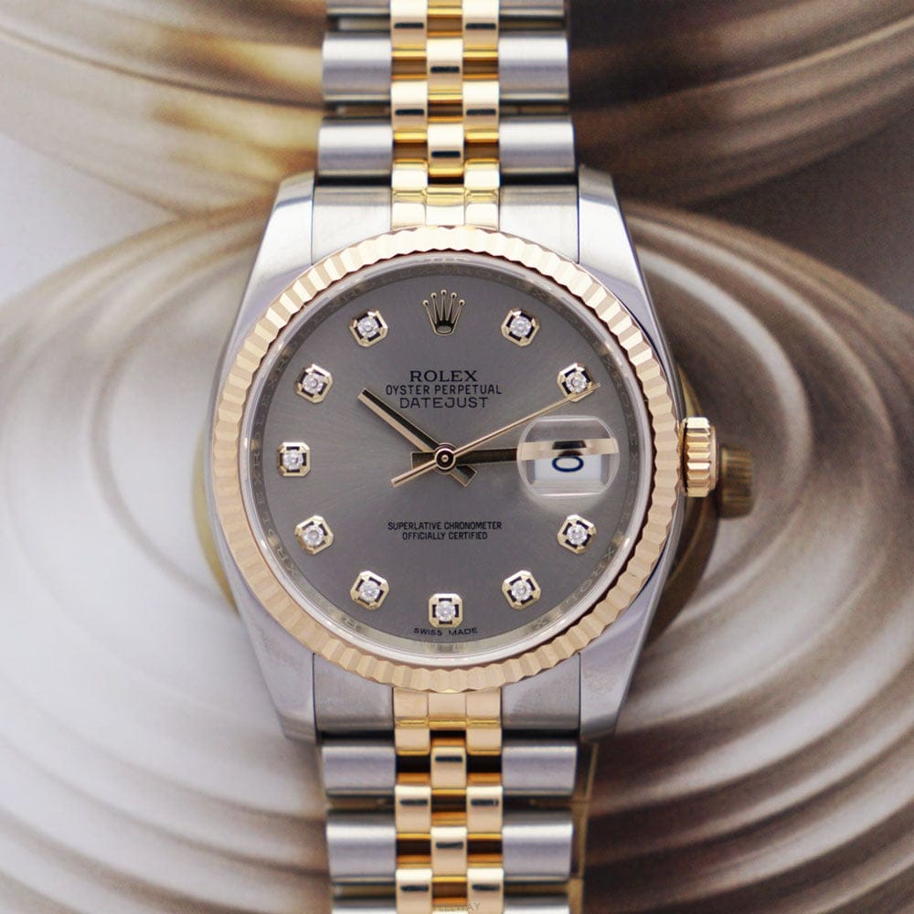 Rolex [��ġ��] �ѷ��� ��Ƽ�� ��������Ʈ�޺� 36�̸� �ε���̾� ������ Ǯ��Ʈ 116233 [ī���������][��ġ��] �ѷ��� ��Ƽ�� ��������Ʈ�޺� 36�̸� �ε����