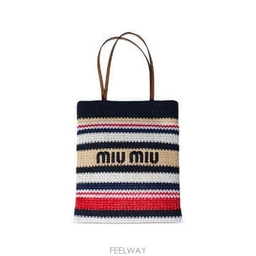 Miu Miu �׶�����Ÿ �ؿ� �̿�̿� ���� CORCHET TOTE BAG 5BG2482DO3F05CK�׶�����Ÿ �ؿ� �̿�̿� ���� CORCHET TOTE BAG 5BG2482