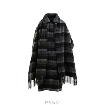 Ralph Lauren ���� �����η� check pattern scarf detail coat 12317325951240 TP725���� �����η� check pattern scarf detail coat 12317325