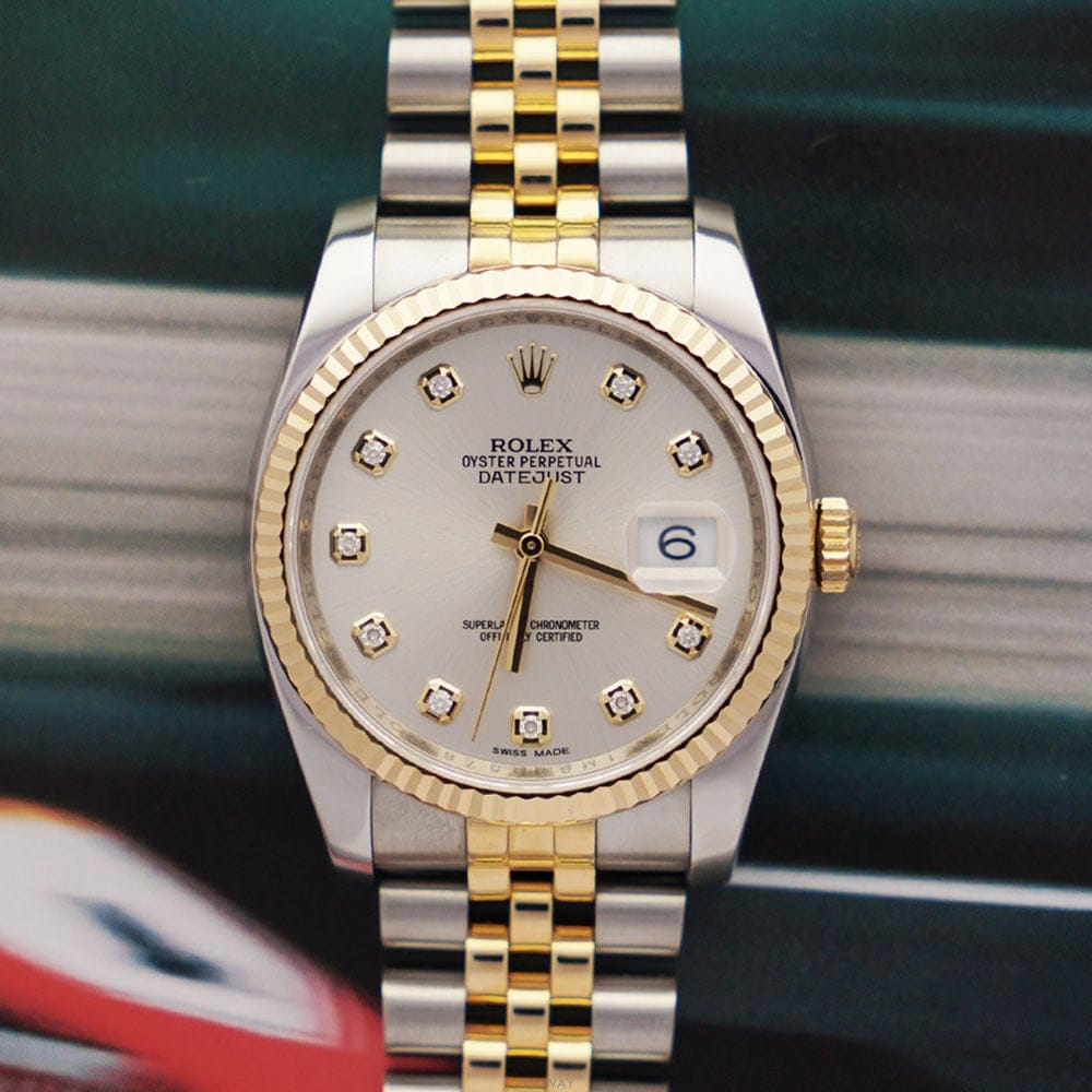 Rolex [��ġ��] �ѷ��� ��Ƽ�� ��������Ʈ�޺� 36�̸� �ǹ����̾� ������ Ǯ��Ʈ 116233 [ī���������][��ġ��] �ѷ��� ��Ƽ�� ��������Ʈ�޺� 36�̸� �ǹ�����