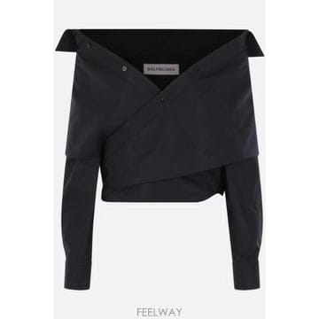 Balenciaga [E32]�߷��þư� 872123TRM281000 ���� ���� ����콺 BALENCIAGA off the sho[E32]�߷��þư� 872123TRM281000 ���� ���� ����콺 BAL