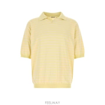 AURALEE [X45]���� A26SP01SB YELLOWPINKSTRIPE ���� ���� ���ɼ��� Embroidered k[X45]���� A26SP01SB YELLOWPINKSTRIPE ���� ���� ����