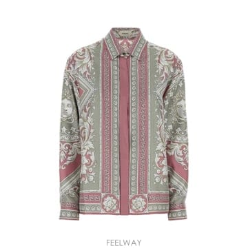 Versace [X45]������ü 10281531A19860 5P100 ���� ���� ���� ����콺 Printed twill s[X45]������ü 10281531A19860 5P100 ���� ���� ���� ����